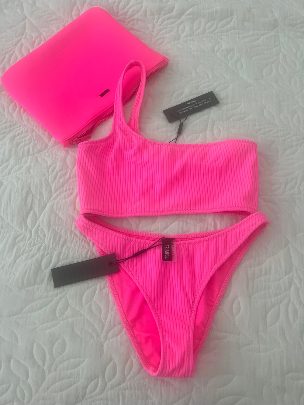 Triangle One-Shoulder Bikini Set size L/XL